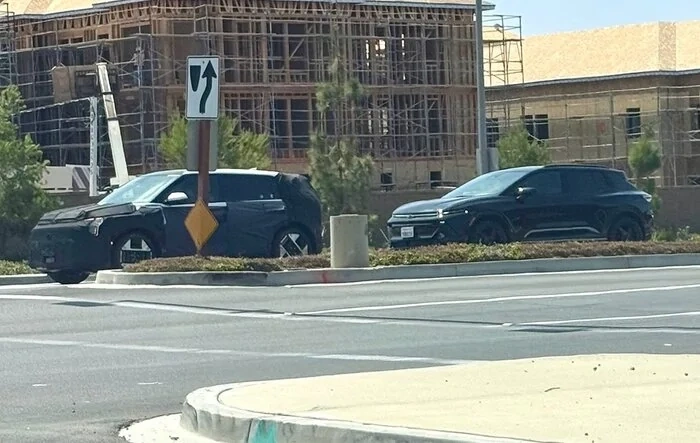 Spotted: 2027 EV3 testing in US vs. Chevrolet Equinox EV (Irvine, CA  August 2025)